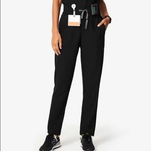 Figs Tilpa High Waisted Scrub Pants - Black, Small